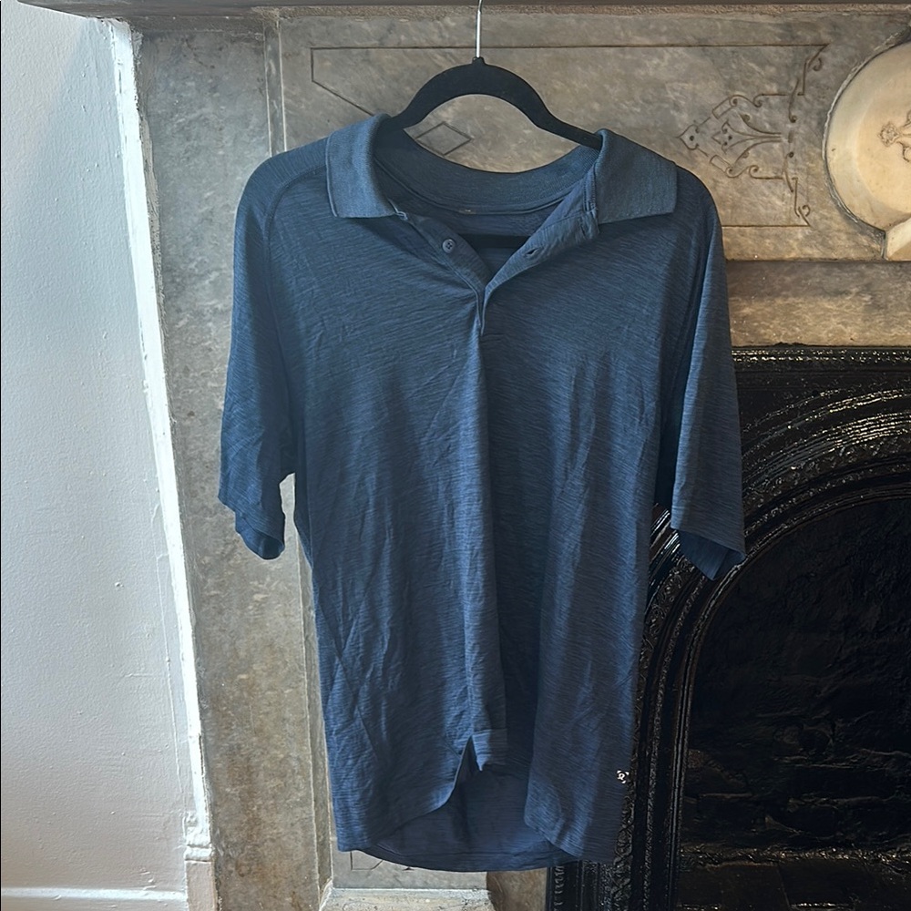 Lululemon men’s navy Blue Polo Shirt